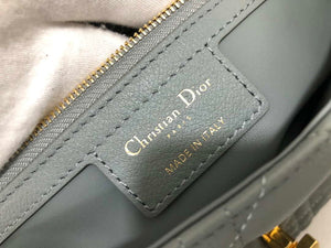 Dior Medium Caro Bag Calfskin M9242 Gray - Default Title - View 9