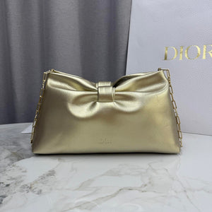 Dior Medium Dior Bow Bag M0714OUQO_M900 Gold Lambskin - Default Title - View 2
