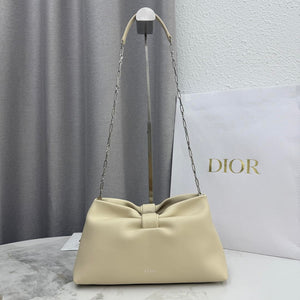 Dior Medium Dior Bow Bag M0714OUQO_M900 Beige Lambskin - Default Title - View 1