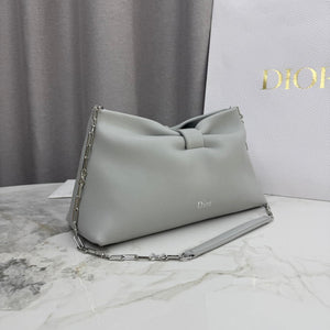 Dior Medium Dior Bow Bag M0714OUQO_M900 Gray Lambskin - Default Title - View 3