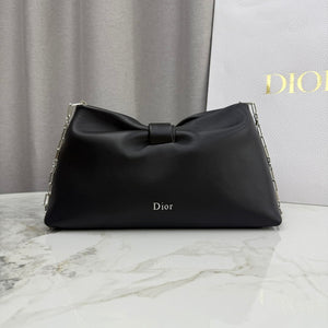 Dior Medium Dior Bow Bag Black Lambskin M0714OUQO_M900 - Default Title - View 2