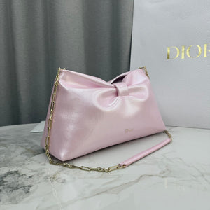 Dior Medium Dior Bow Bag M0714OUQO_M900 iridescent pink Lambskin - Default Title - View 3