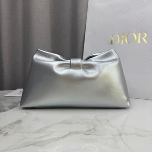 Dior Medium Dior Bow Bag M0714OUQO_M900 Silver Lambskin - Default Title - View 4