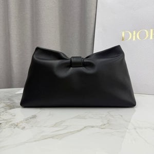 Dior Medium Dior Bow Bag Black Lambskin M0714OUQO_M900 Gold - Default Title - View 4