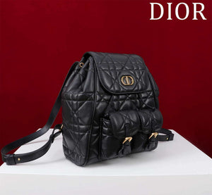 Dior Medium Dior Caro Backpack Black Macrocannage Lambskin M6301 - Default Title - View 2