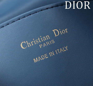 Dior Medium Dior Caro Backpack Navy blue Macrocannage Lambskin M6301 - Default Title - View 9