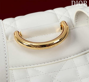 Dior Medium Dior Caro Backpack White Macrocannage Lambskin M6301 - Default Title - View 8
