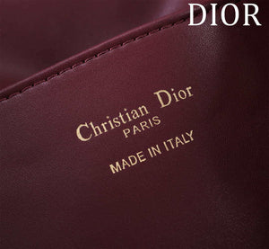 Dior Medium Dior Caro Backpack Wine Red Macrocannage Lambskin M6301 - Default Title - View 9