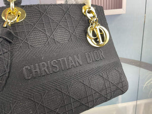 Dior M0565 Medium Lady D-Life Bag Cannage Embroidery Black - Default Title - View 4