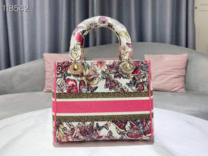 Dior Medium Lady D-Life Bag M0565 Multicolor Butterfly Embroidery - Default Title - View 3