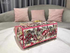 Dior Medium Lady D-Life Bag M0565 Multicolor Butterfly Embroidery - Default Title - View 7