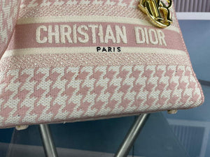 Dior Medium Lady D-Life Bag M0565 Butterfly Embroidery Pink and Beige - Default Title - View 5