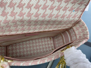 Dior Medium Lady D-Life Bag M0565 Butterfly Embroidery Pink and Beige - Default Title - View 8