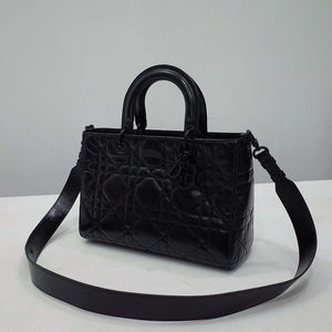 Dior Medium M1151 Lady D-Sire My ABCDior Bag Black Macrocannage Crinkled Calfskin - Default Title - View 3