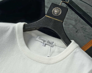Dior Men's Leaf Crest Wool Sweater D70023 - M / White - View 3