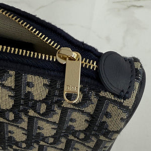 Dior Promenade Pouch with Chain Blue Dior Oblique Jacquard S2504OUQY_M928 - Default Title - View 5