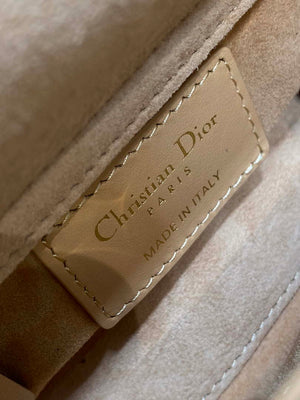 Dior S0856 MICRO LADY BAG Limited edition handmade beads Lambskin Apricot - Default Title - View 9