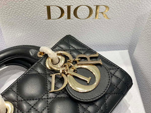 Dior S0910 Micro Lady D-joy Bag Black Cannage Lambskin - Default Title - View 6