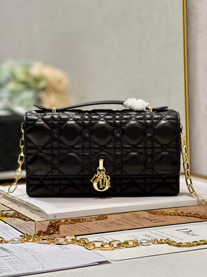 Dior S0980 Mini Miss Dior Bag Latte Cannage Lambskin Black - Default Title - View 1