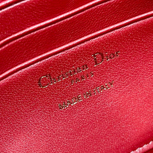 Dior S0980 Mini Miss Dior Bag Latte Cannage Lambskin Red - Default Title - View 9