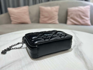 Dior S5140 Caro Box Bag Black Quilted Macrocannage Calfskin - Default Title - View 3