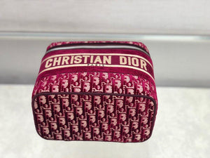 Dior S5480 DiorTravel Vanity Case Bag Wine Red - Voguebags