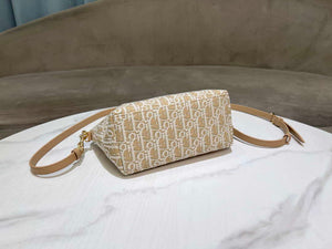 Dior S5554 Medium DiorTravel Nomad Pouch Natural Dior Oblique Jacquard - Default Title - View 6