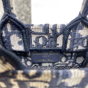 Dior S5555 Mini Dior Book Tote Phone Bag Blue Dior Oblique Embroidery - Default Title - View 7