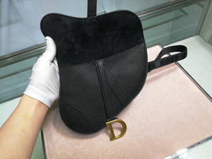 Dior Saddle Belt Bag S5632 Black grained calfskin - Default Title - View 6