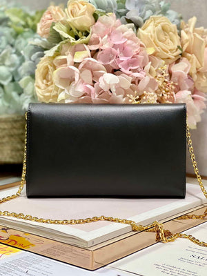 Dior S5703UBPZ_M900 Bobby EAST-WEST Pouch With Chain Black Smooth Calfskin - Default Title - View 4