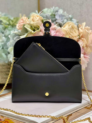 Dior S5703UBPZ_M900 Bobby EAST-WEST Pouch With Chain Black Smooth Calfskin - Default Title - View 7