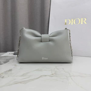 Dior Small Dior Bow Bag Lambskin M0715 Gray - Default Title - View 2
