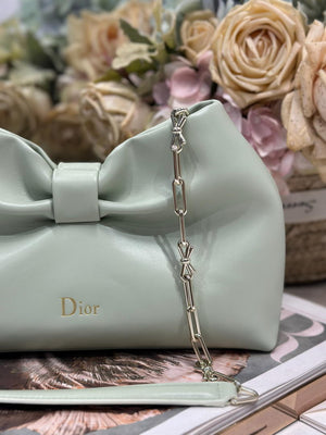 Dior Small Dior Bow Bag Lambskin M0715 Litgh Green - Default Title - View 6