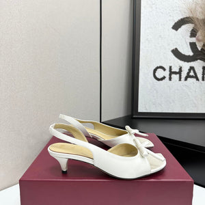 Dior Women Bow Heeled Slingback Sandal KCO576LAB_S23T D10029 Lambskin - US 4=Euro 35 - View 3