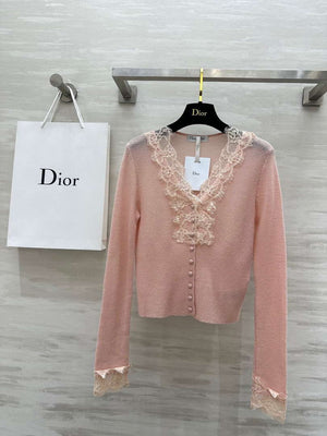 Dior Women's Fashion Clothing cashmere Sweater D38602 - S / Pink - View 1