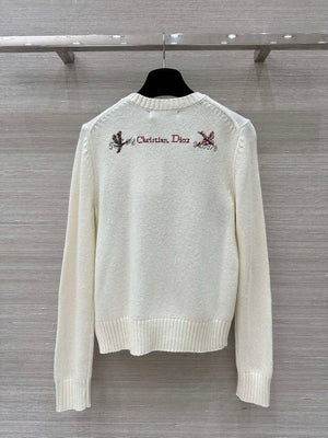 Dior Women's Floral embroidered long sleeves Sweater D38004 - S - View 8