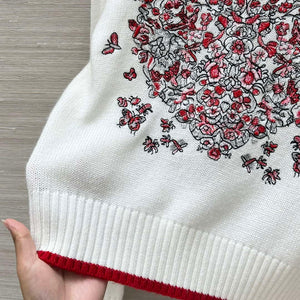 Dior Women's Floral embroidered long sleeves Sweater D38010 - S - View 7