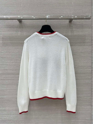 Dior Women's Floral embroidered long sleeves Sweater D38010 - S - View 9