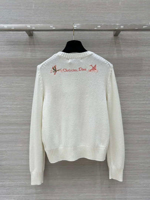 Dior Women's Floral embroidered long sleeves Sweater D38012 - S - View 3