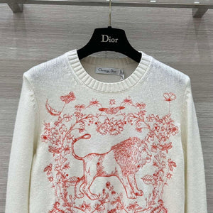 Dior Women's Floral embroidered long sleeves Sweater D38012 - S - View 4
