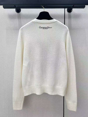 Dior Women's Floral embroidered long sleeves Sweater D38015 - S - View 9