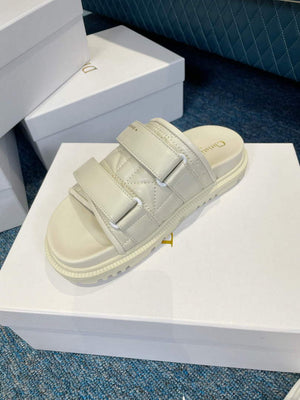 Dior Women's Shoes DIO(R) Evolution Slide Quilted Cannage KCQ716CQC White - 35 - View 6