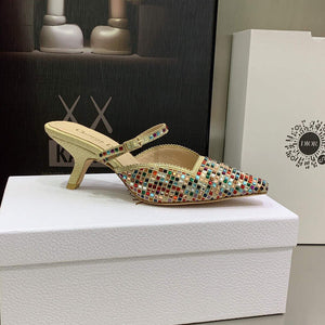 Dior Women's Shoes dior gem heeled 6.5cm sandal KCQ701SQS - 35 - View 5