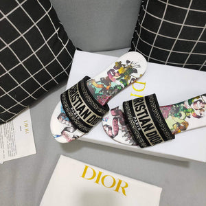 Dior Women's Slippers Designer Dior Sandals Flats Shoes D81204 - 35 - View 3