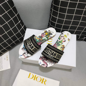 Dior Women's Slippers Designer Dior Sandals Flats Shoes D81204 - 35 - View 6