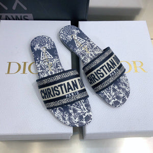 Dior Women's Slippers Designer Dior Sandals Flats Shoes D81207 - 35 - View 1