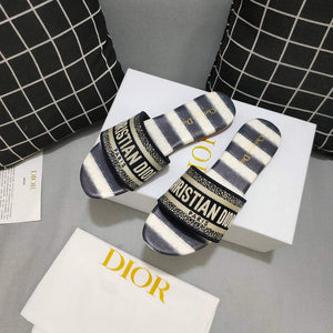 Dior Women's Slippers Designer Dior Sandals Flats Shoes D81197 - 35 - View 3