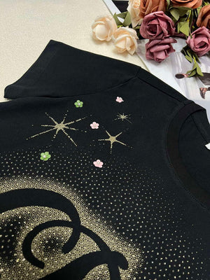 Dior Women's T-shirt Fashion Clothing D82608 - Black / S - View 4