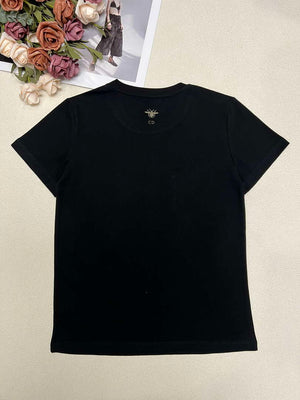 Dior Women's T-shirt Fashion Clothing D82608 - Black / S - View 9