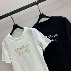 Dior Women's T-shirt Fashion Clothing D82609 - Black / S - View 4